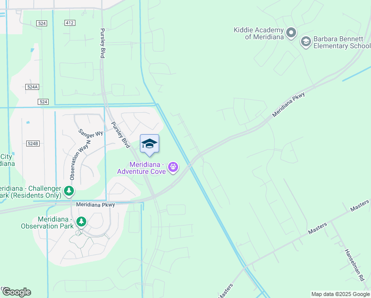 map of restaurants, bars, coffee shops, grocery stores, and more near Manvel Parkway in Manvel