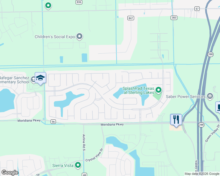 map of restaurants, bars, coffee shops, grocery stores, and more near 9530 Emerald Lakes Drive in Rosharon