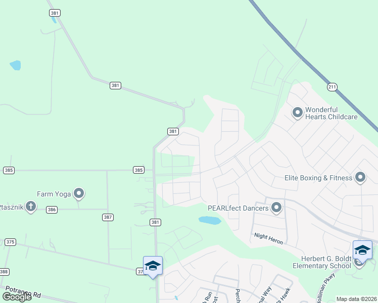map of restaurants, bars, coffee shops, grocery stores, and more near 609 County Road 381 in San Antonio