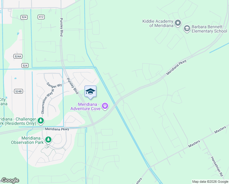 map of restaurants, bars, coffee shops, grocery stores, and more near Manvel Parkway in Manvel