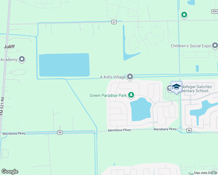 map of restaurants, bars, coffee shops, grocery stores, and more near 1111 Diamond Drape Drive in Arcola
