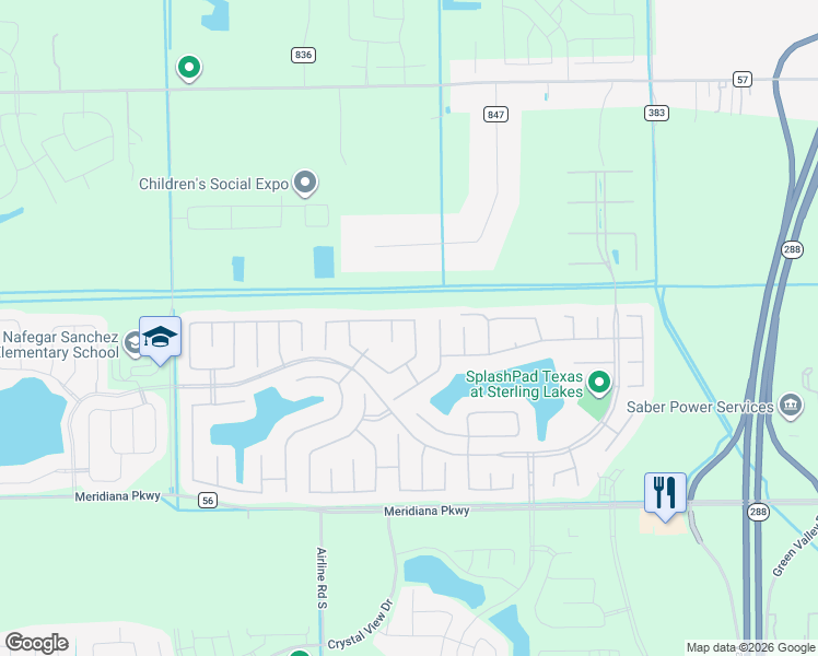 map of restaurants, bars, coffee shops, grocery stores, and more near 9410 Peridot Green Drive in Rosharon