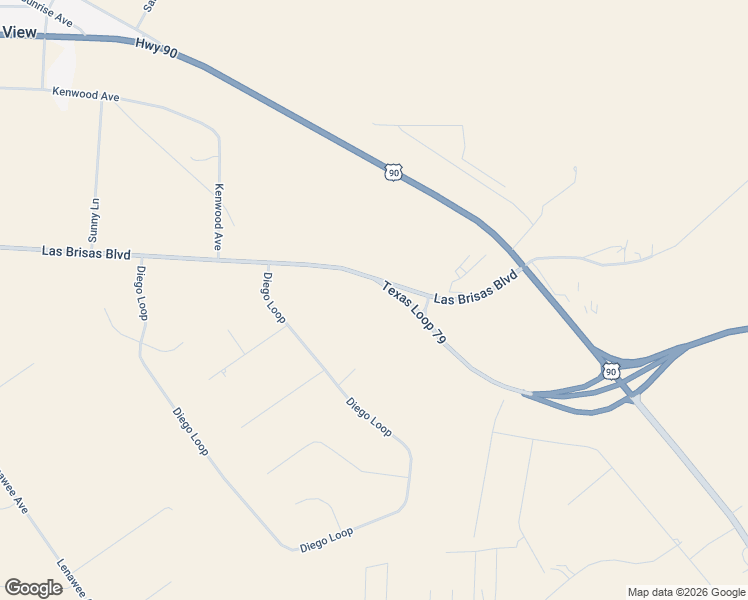 map of restaurants, bars, coffee shops, grocery stores, and more near 6655 Las Brisas Boulevard in Del Rio