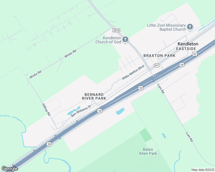 map of restaurants, bars, coffee shops, grocery stores, and more near 14003 Willie Melton Boulevard in Kendleton