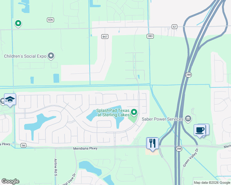 map of restaurants, bars, coffee shops, grocery stores, and more near 2543 Crystal Shore Drive in Rosharon