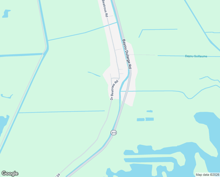 map of restaurants, bars, coffee shops, grocery stores, and more near 1478 Doctor Beatrous Road in Terrebonne Parish