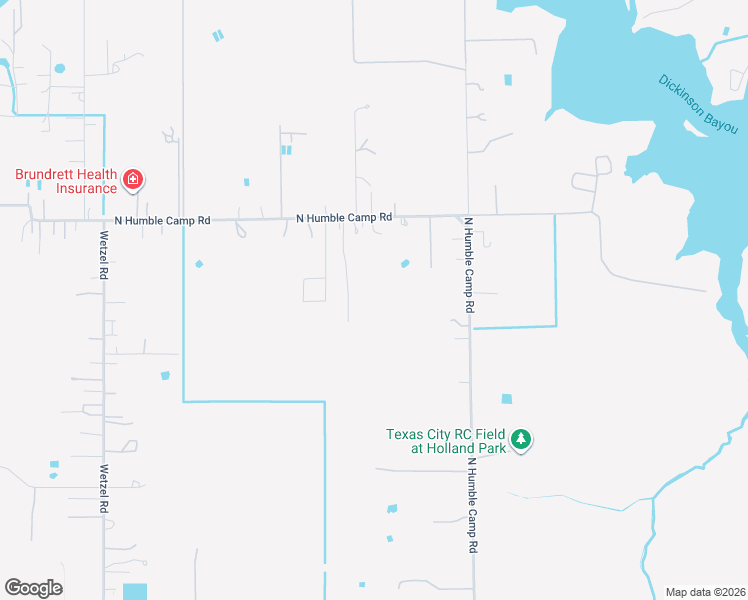 map of restaurants, bars, coffee shops, grocery stores, and more near 8321 North Humble Camp Road in Dickinson
