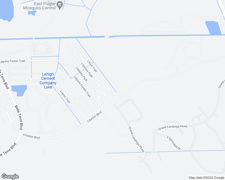 map of restaurants, bars, coffee shops, grocery stores, and more near 11 Llovera Place in Palm Coast