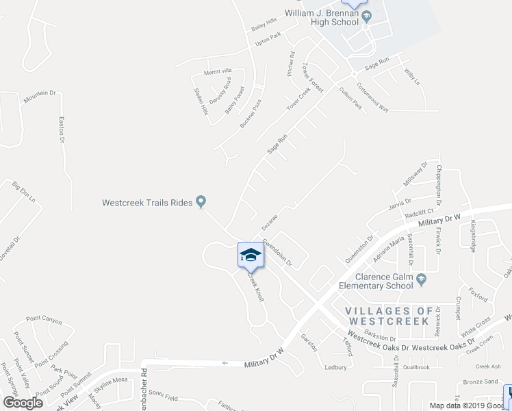 map of restaurants, bars, coffee shops, grocery stores, and more near 12111 Victorian Oaks in San Antonio