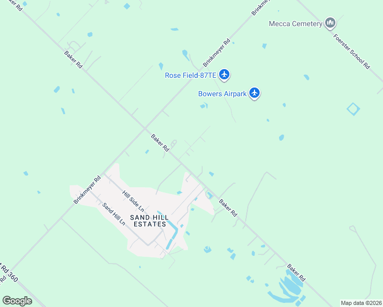 map of restaurants, bars, coffee shops, grocery stores, and more near 7915 Kathryn Road in Needville