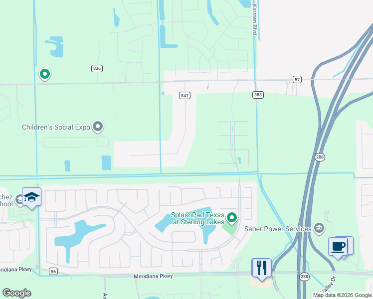 map of restaurants, bars, coffee shops, grocery stores, and more near 9301 Ruth Road in Rosharon
