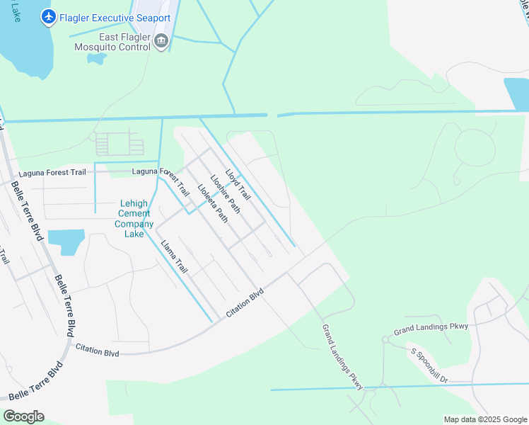 map of restaurants, bars, coffee shops, grocery stores, and more near 47 Lloyd Trail in Palm Coast