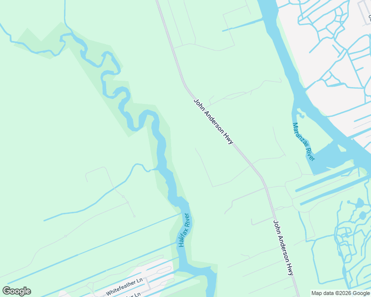 map of restaurants, bars, coffee shops, grocery stores, and more near 1940 John Anderson Highway in Flagler Beach