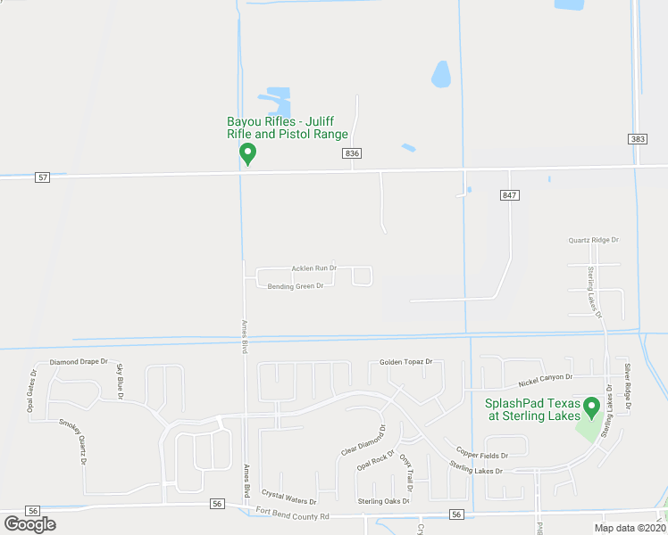map of restaurants, bars, coffee shops, grocery stores, and more near Acklen Run Drive in Brazoria County