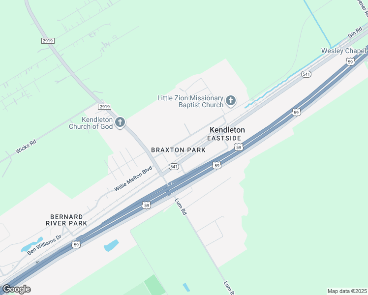 map of restaurants, bars, coffee shops, grocery stores, and more near 13402 Gin Road in Beasley