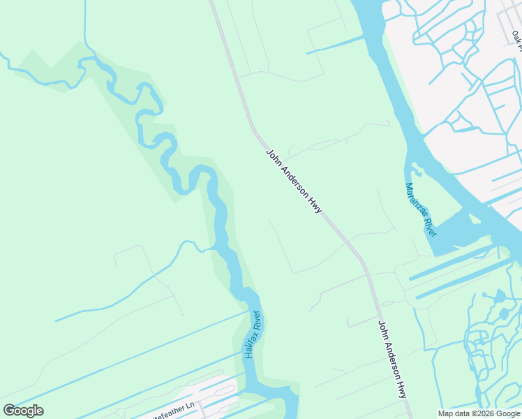 map of restaurants, bars, coffee shops, grocery stores, and more near 1940 John Anderson Highway in Flagler Beach