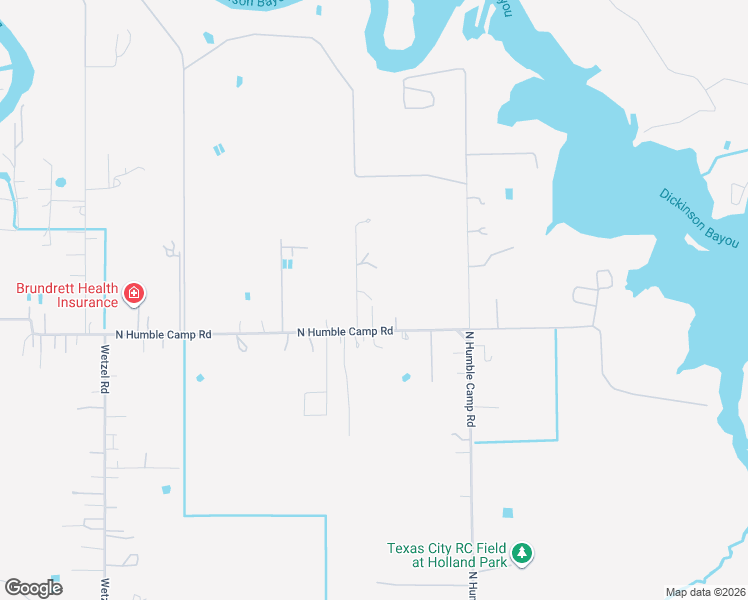 map of restaurants, bars, coffee shops, grocery stores, and more near 8202 North Humble Camp Road in Dickinson