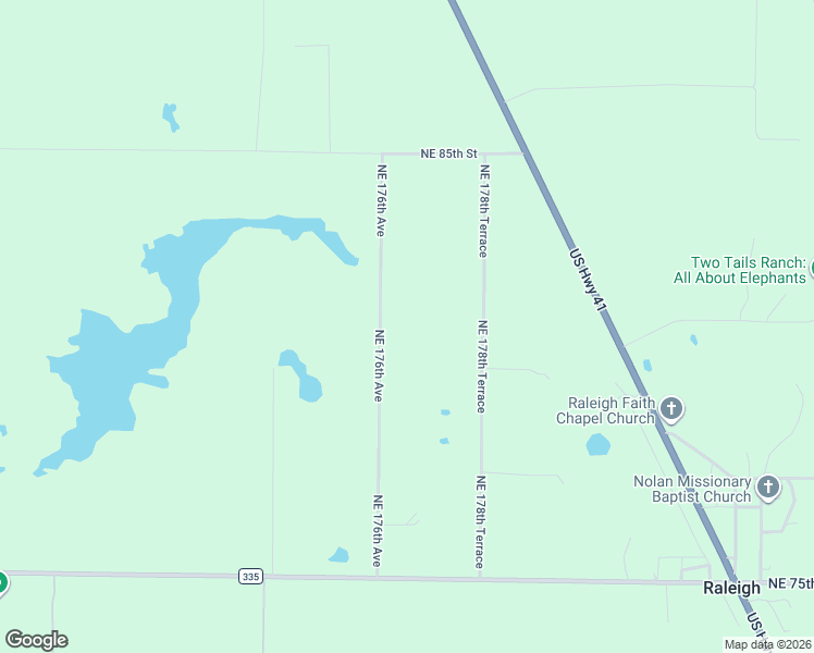 map of restaurants, bars, coffee shops, grocery stores, and more near 8151 Northeast 176th Avenue in Williston