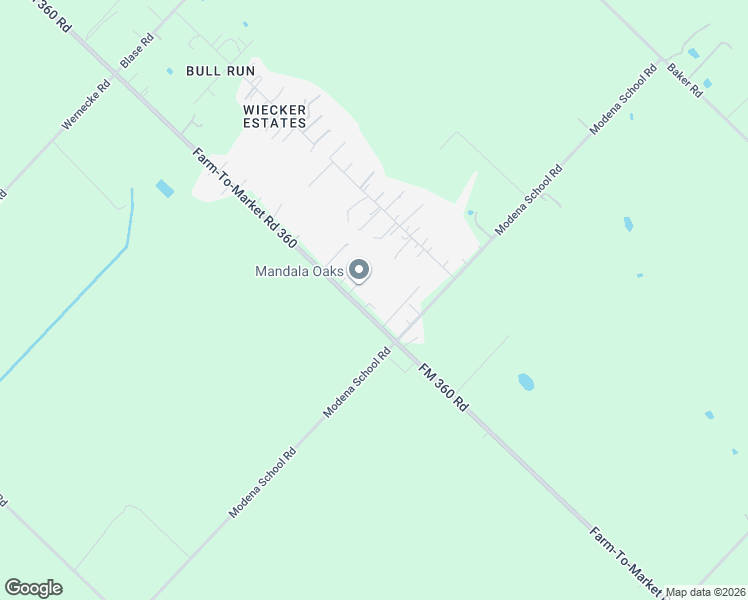 map of restaurants, bars, coffee shops, grocery stores, and more near 3315 FM 360 Road in Rosenberg