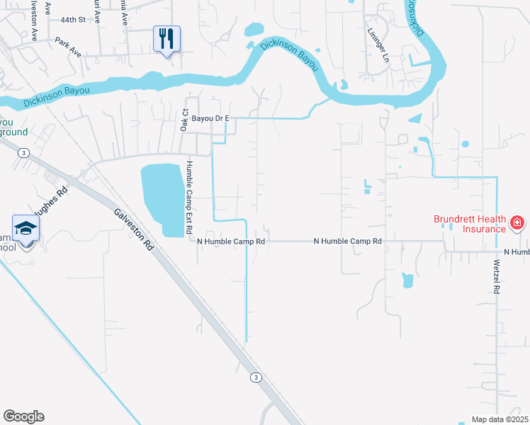 map of restaurants, bars, coffee shops, grocery stores, and more near in Dickinson