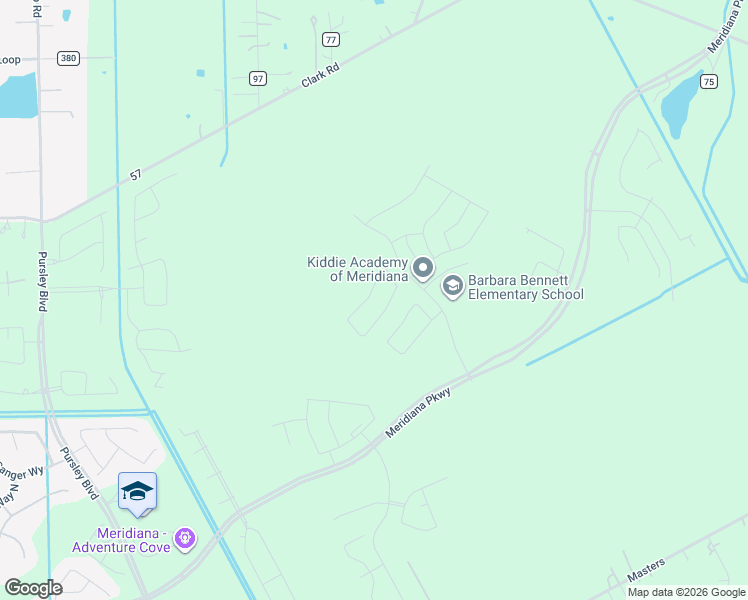 map of restaurants, bars, coffee shops, grocery stores, and more near 5919 Clark Road in Manvel
