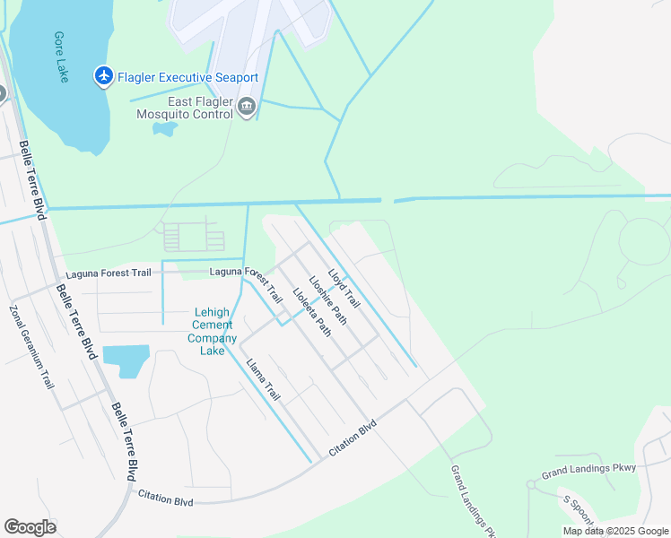 map of restaurants, bars, coffee shops, grocery stores, and more near 29 Lloyd Trail in Palm Coast