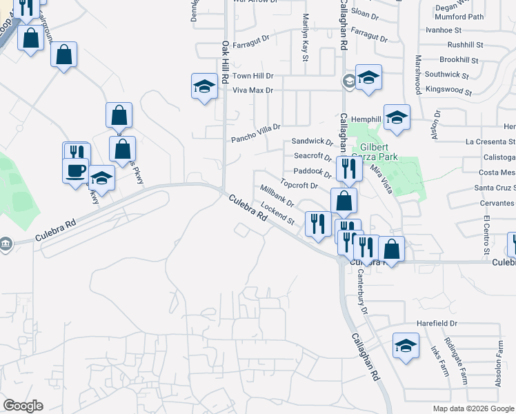 map of restaurants, bars, coffee shops, grocery stores, and more near in San Antonio