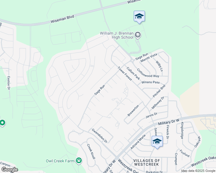map of restaurants, bars, coffee shops, grocery stores, and more near 11930 Altamonte Oaks in San Antonio