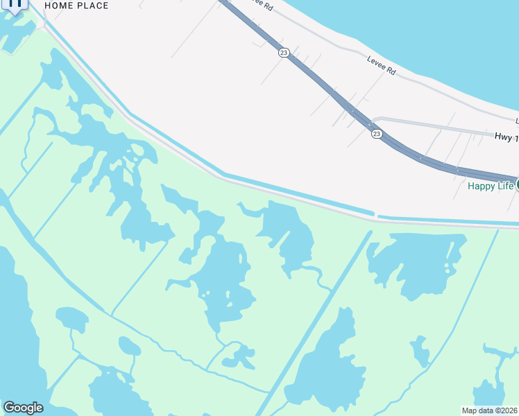 map of restaurants, bars, coffee shops, grocery stores, and more near 40374 Louisiana 23 in Port Sulphur