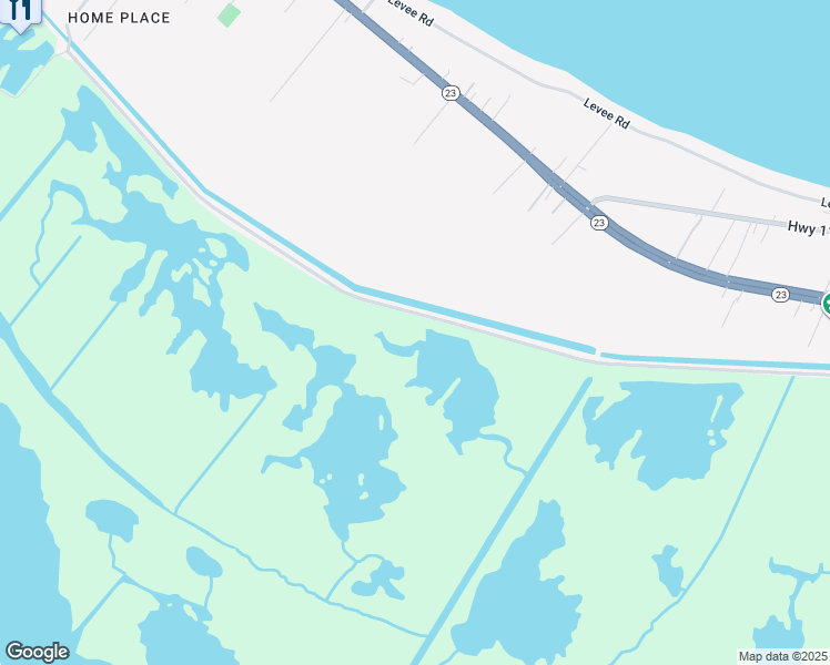 map of restaurants, bars, coffee shops, grocery stores, and more near 40374 Louisiana 23 in Port Sulphur