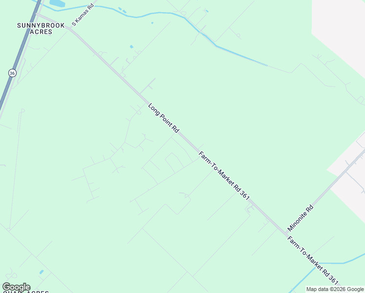 map of restaurants, bars, coffee shops, grocery stores, and more near 7526 Farm-To-Market Road 361 in Richmond