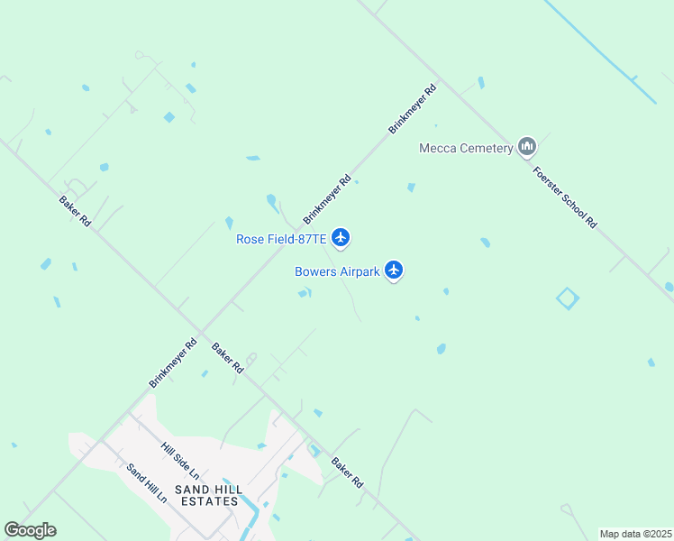 map of restaurants, bars, coffee shops, grocery stores, and more near 4615 Rhoda Lane in Needville