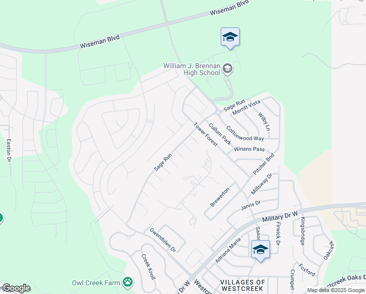 map of restaurants, bars, coffee shops, grocery stores, and more near 11930 Altamonte Oaks in San Antonio