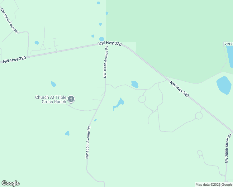 map of restaurants, bars, coffee shops, grocery stores, and more near 20925 Northwest 100th Avenue Road in Micanopy