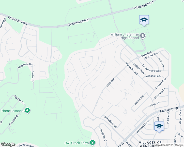 map of restaurants, bars, coffee shops, grocery stores, and more near 2018 Bailey Forest in San Antonio