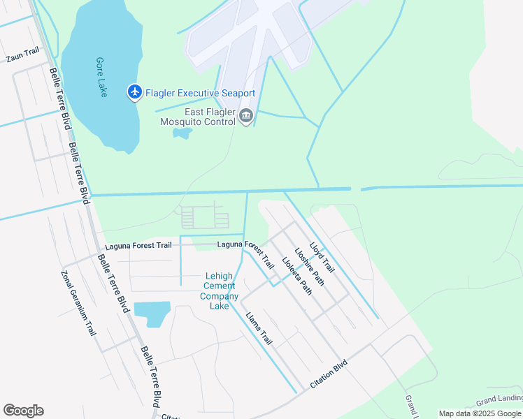 map of restaurants, bars, coffee shops, grocery stores, and more near 13 Llowick Court in Palm Coast