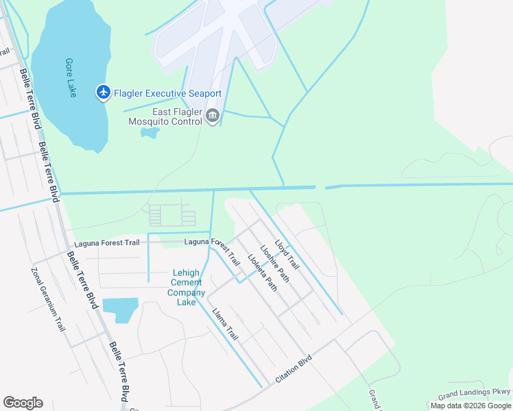 map of restaurants, bars, coffee shops, grocery stores, and more near 8 Llosee Court in Palm Coast