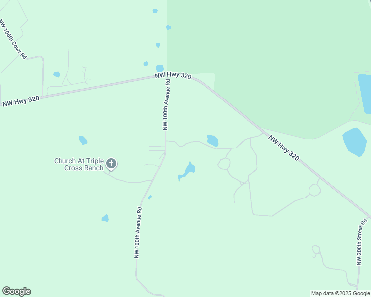 map of restaurants, bars, coffee shops, grocery stores, and more near 20925 Northwest 100th Avenue Road in Micanopy