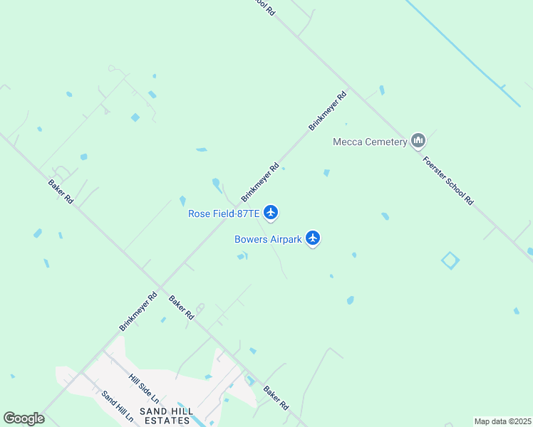 map of restaurants, bars, coffee shops, grocery stores, and more near 4603 Rhoda Lane in Needville