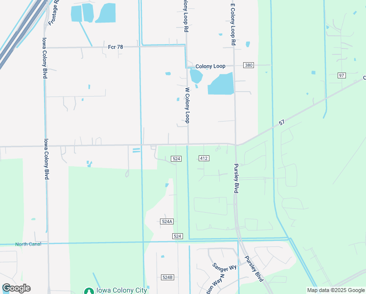 map of restaurants, bars, coffee shops, grocery stores, and more near 4602 County Road 57 in Rosharon