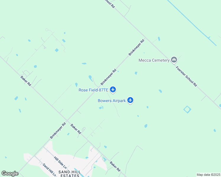 map of restaurants, bars, coffee shops, grocery stores, and more near 4603 Rhoda Lane in Needville
