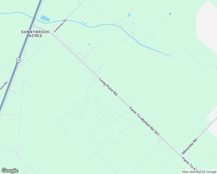 map of restaurants, bars, coffee shops, grocery stores, and more near 7302 FM 361 Road in Richmond