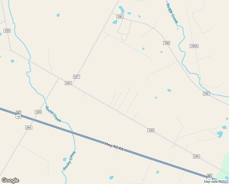 map of restaurants, bars, coffee shops, grocery stores, and more near 1208 County Road 349 in Shiner