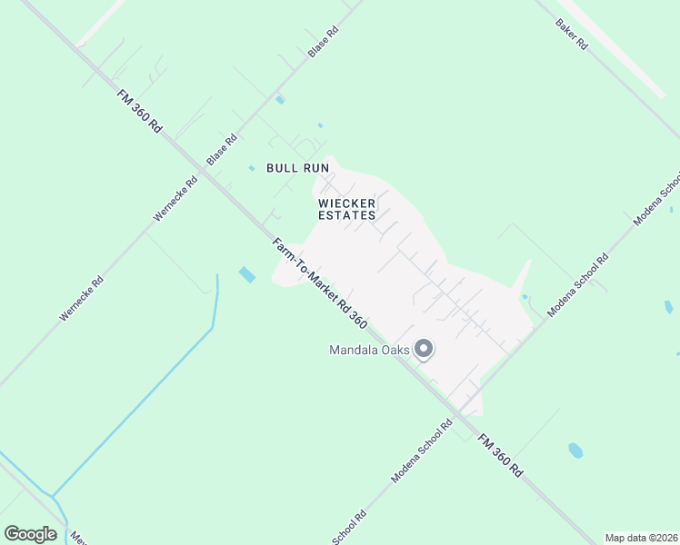 map of restaurants, bars, coffee shops, grocery stores, and more near 3005 FM 360 Road in Rosenberg