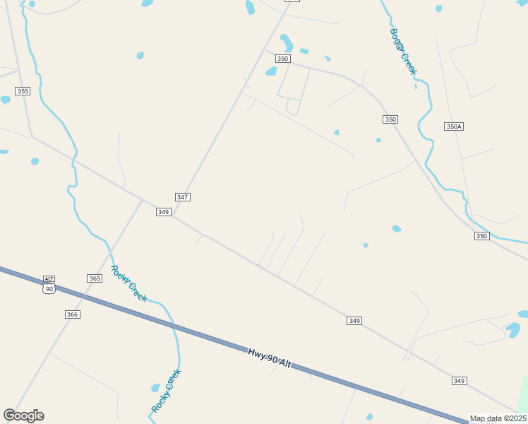 map of restaurants, bars, coffee shops, grocery stores, and more near 1208 County Road 349 in Shiner