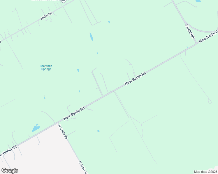 map of restaurants, bars, coffee shops, grocery stores, and more near 15935 New Berlin Road in Saint Hedwig