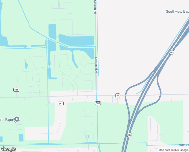 map of restaurants, bars, coffee shops, grocery stores, and more near 8975 Karsten Road in Rosharon