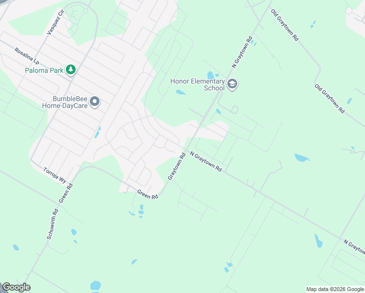 map of restaurants, bars, coffee shops, grocery stores, and more near 3141 North Graytown Road in Converse