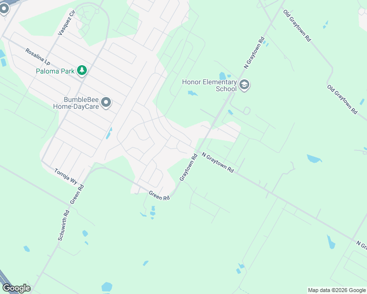 map of restaurants, bars, coffee shops, grocery stores, and more near 3141 North Graytown Road in Converse