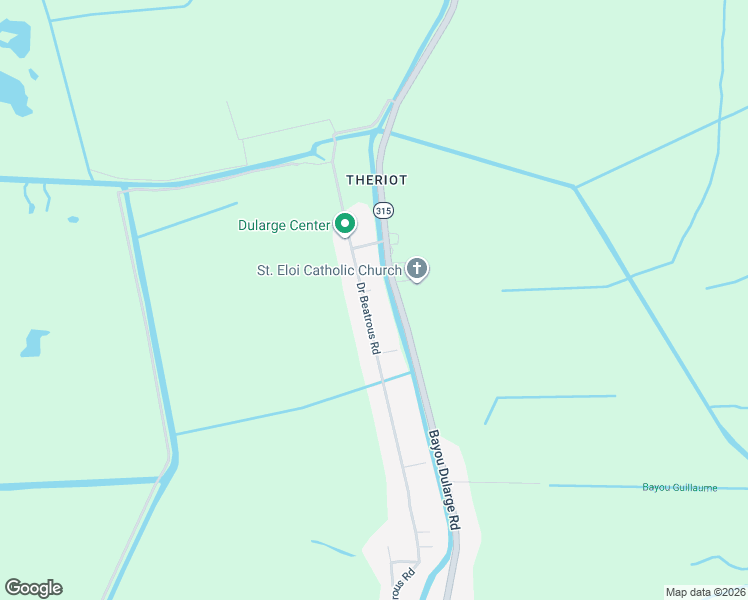 map of restaurants, bars, coffee shops, grocery stores, and more near 1313-1391 Doctor Beatrous Road in Terrebonne Parish